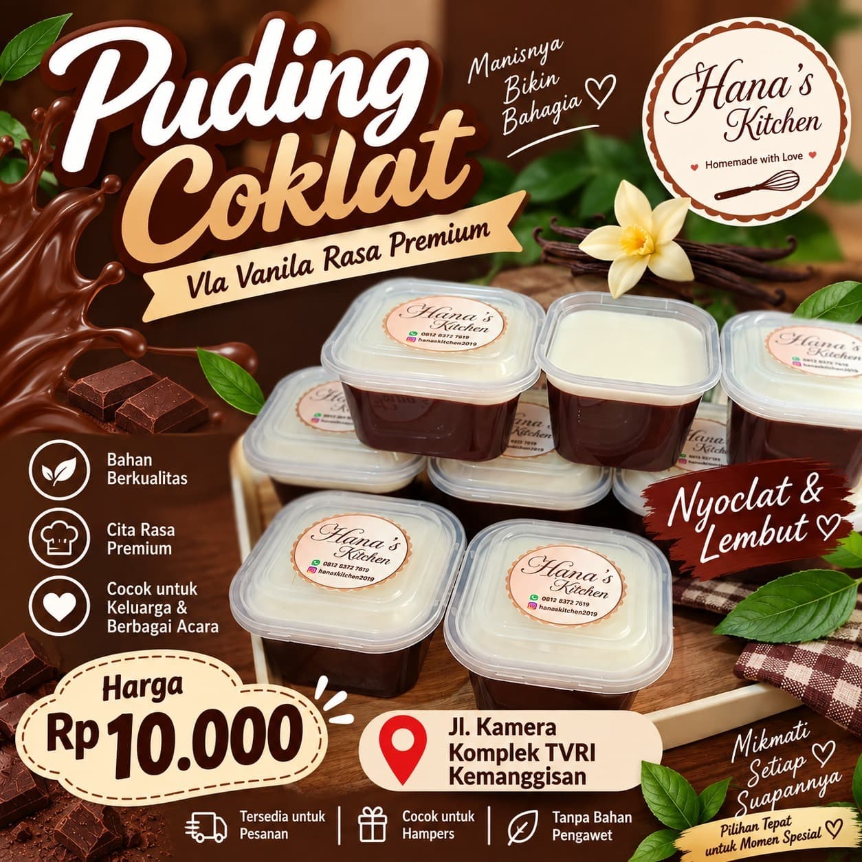 Puding coklat premium