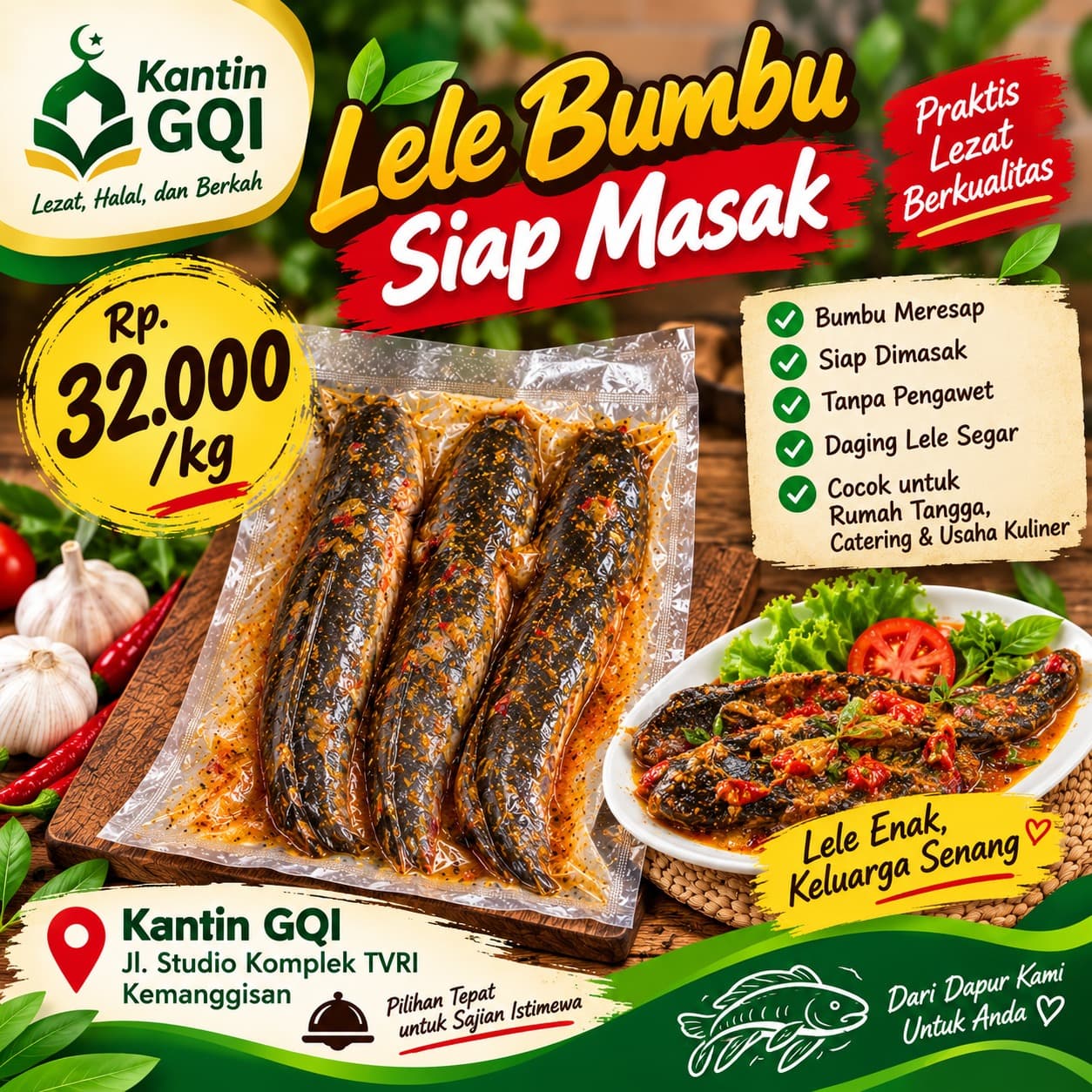 Lele Marinasi Siap Masak
