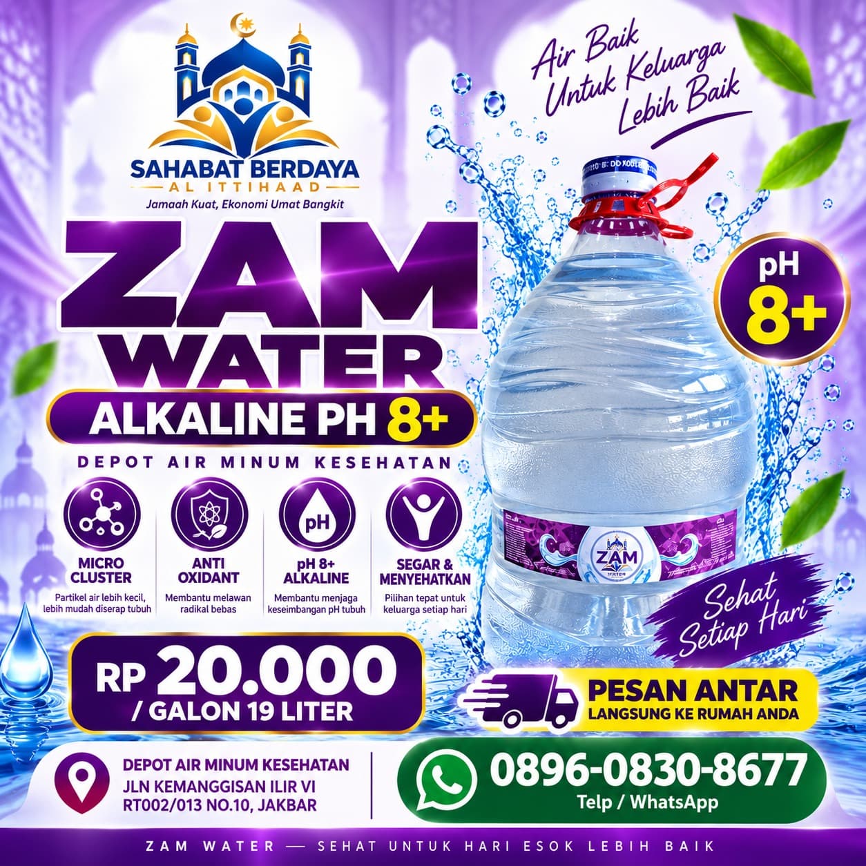Air ALKALINE PH 8+